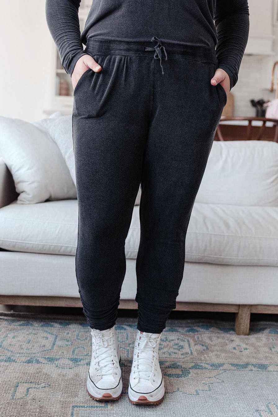 Clothing LHFourth Sweaters | Essential Lounge Joggers In Black Lava