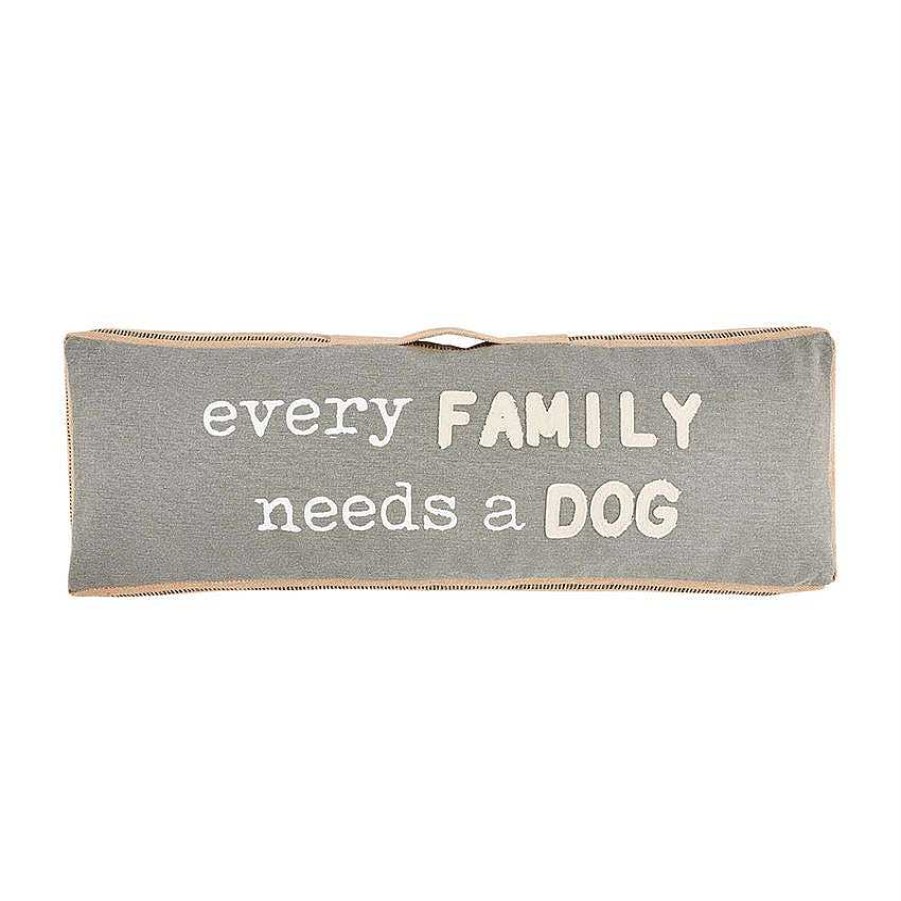 Home Decor Mud Pie | Every Family Needs A Dog' Gusset Pillow By Mud Pie