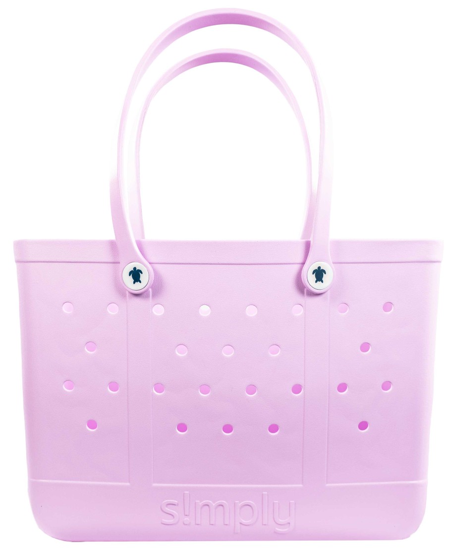 Accessories Simply Southern Tote Bags | Cotton Candy Solid Large Simply Tote By Simply Southern