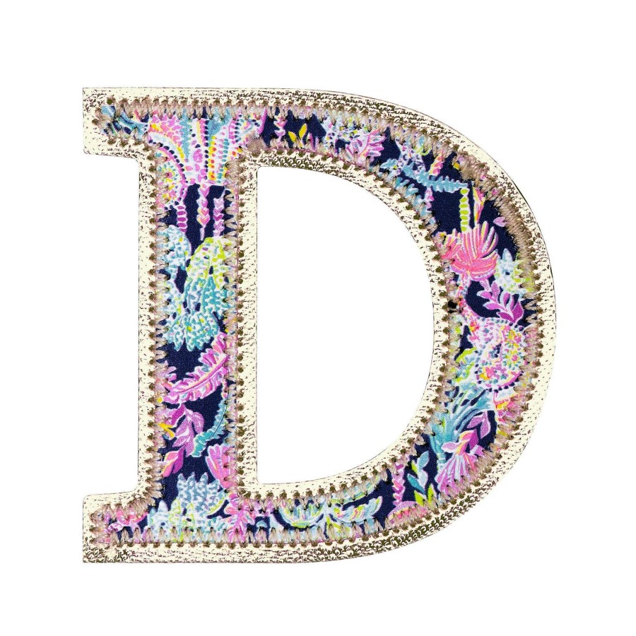 Home Decor Lilly Pulitzer | Printed Monogram Sticker By Lilly Pulitzer - D