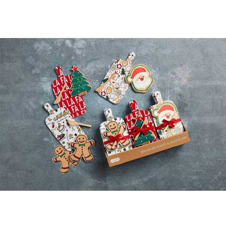 Home Decor Mud Pie | Christmas Melamine Board Sets By Mud Pie