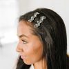 Accessories Ave Shops Hair Ties & Clips | Wavy Clip Set In Checkered Black (Ships In 1-2 Weeks)