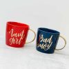 Home Decor Slant | Nauti Girl/Bad Buoy Coffee Mug Set