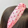 Accessories Prep Obsessed TL Headbands | Mini Heart Printed Top Knot Headband