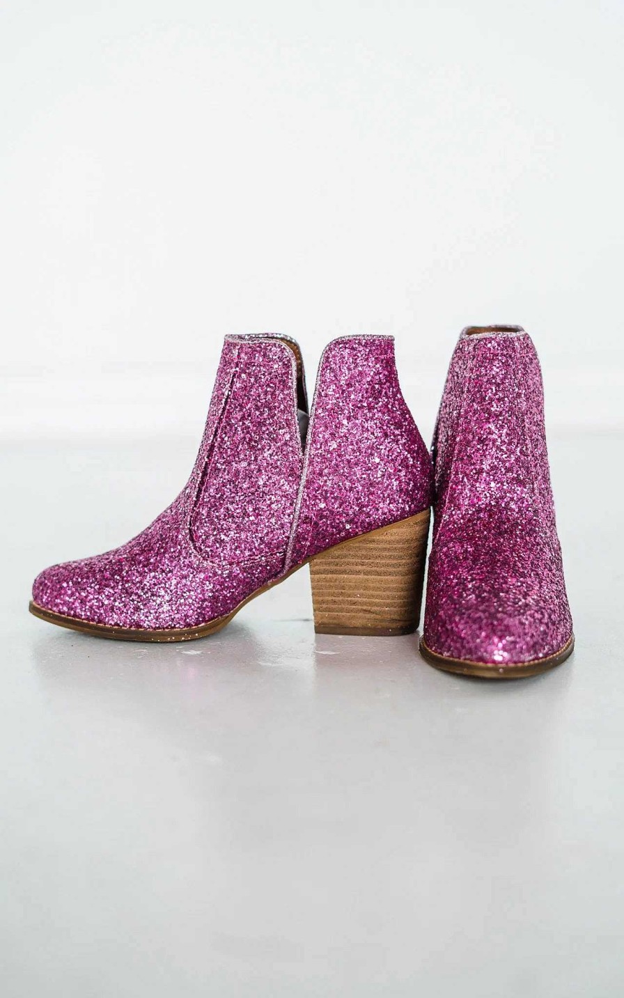 Shoes La Mirada | Fiera Booties - Fuchsia Glitter