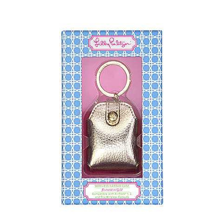 Home Decor Lifeguard Press | Wireless Earbud Case By Lilly Pulitzer - Gold