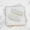 Accessories Prep Obsessed FC Hair Ties & Clips | Rainbow Stripe Clay Hair Clip Set