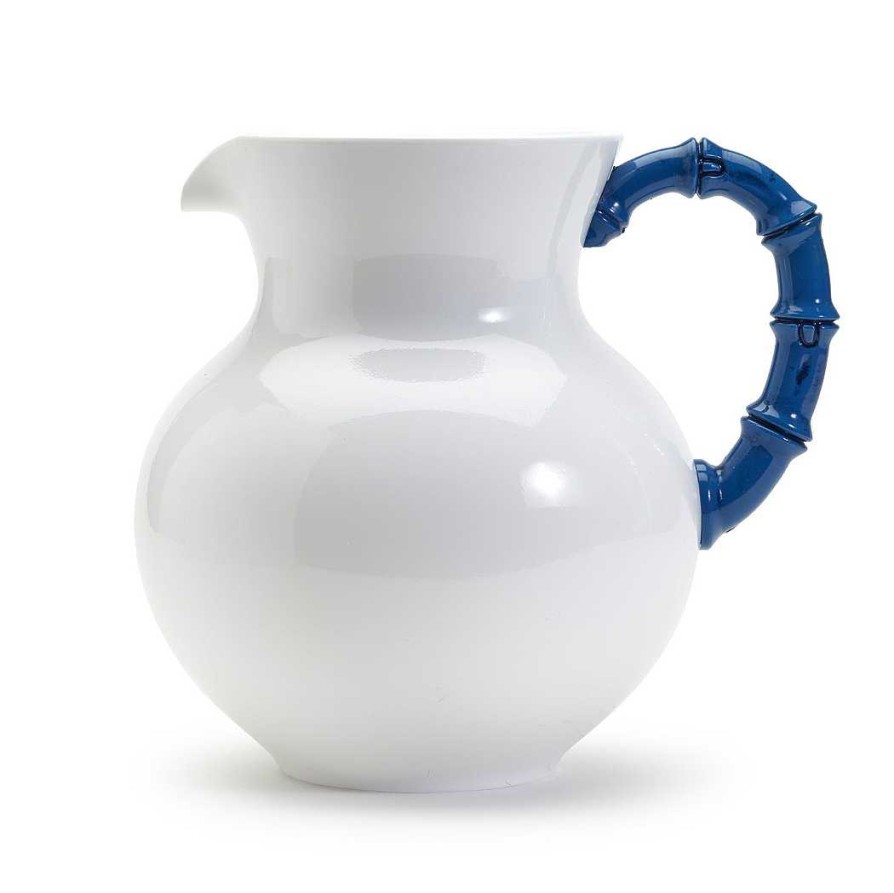 Home Decor Two's Company | Blue Bamboo Touch Pitcher