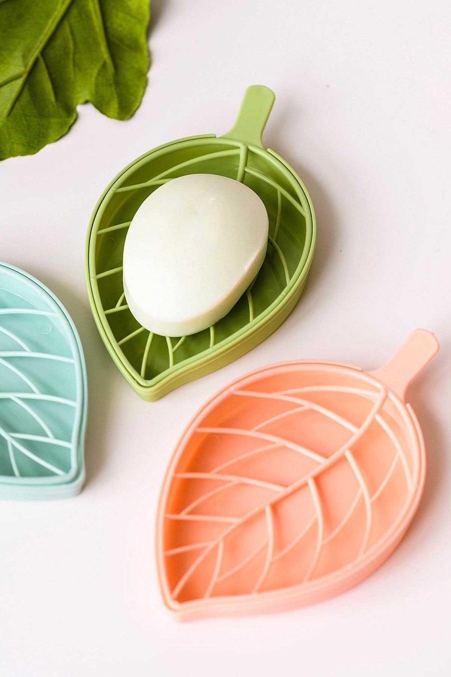 Home Decor LDW Sale | 3 Pack Vintage Leaf Shape Soap Dish (Ships In 1-2 Weeks)