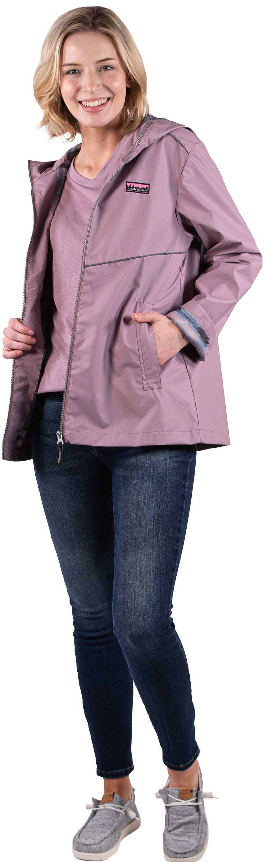 Clothing Simply Southern Jackets | Purple Rain Jacket By Simply Southern