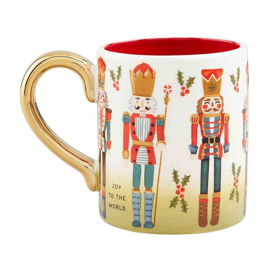 Home Decor Mud Pie | Christmas Pattern Mugs By Mud Pie