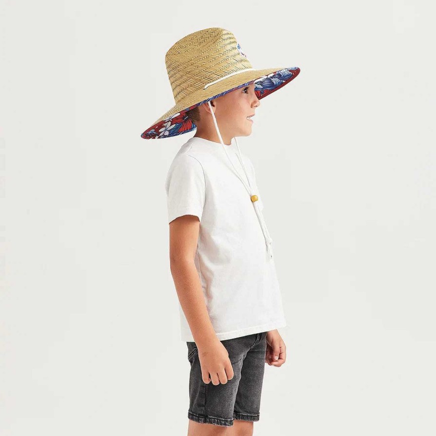 Accessories Hemlock Hat Co Wide Brim Hats | The Jetty Straw Hat - Big Kids