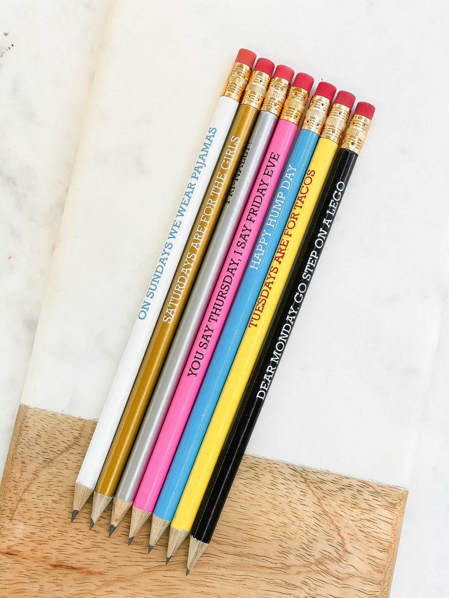 Home Decor Snifty | Oh Hello Week, Let'S Do This' Pencils (Pack Of 7)