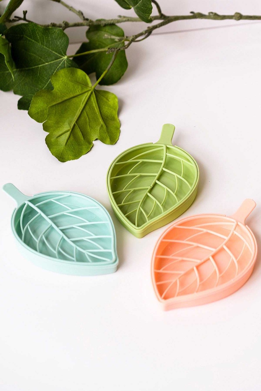 Home Decor LDW Sale | 3 Pack Vintage Leaf Shape Soap Dish (Ships In 1-2 Weeks)