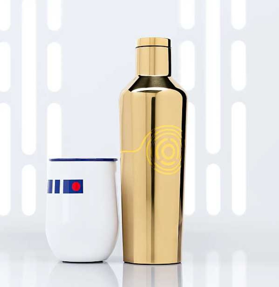 Home Decor Corkcicle | 16 Oz Stainless Steel Star Wars Canteen By Corkcicle - C-3Po