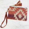 Accessories Prep Obsessed EE Wristlets & Clutches | Aztec Wristlet Wallet Clutch - Red