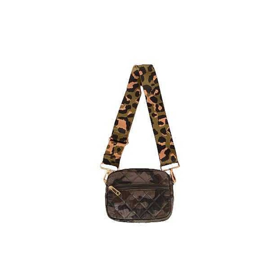 Accessories Thomas and Lee Crossbody Bags | Quilted Convertible Crossbody Bag - Camouflage