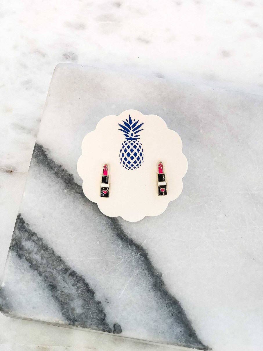 Home Decor Prep Obsessed LME | Lipstick Signature Enamel Studs By Prep Obsessed