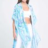 Clothing Prep Obsessed KW Kimonos | Abstract Print Kimono - Light Blue