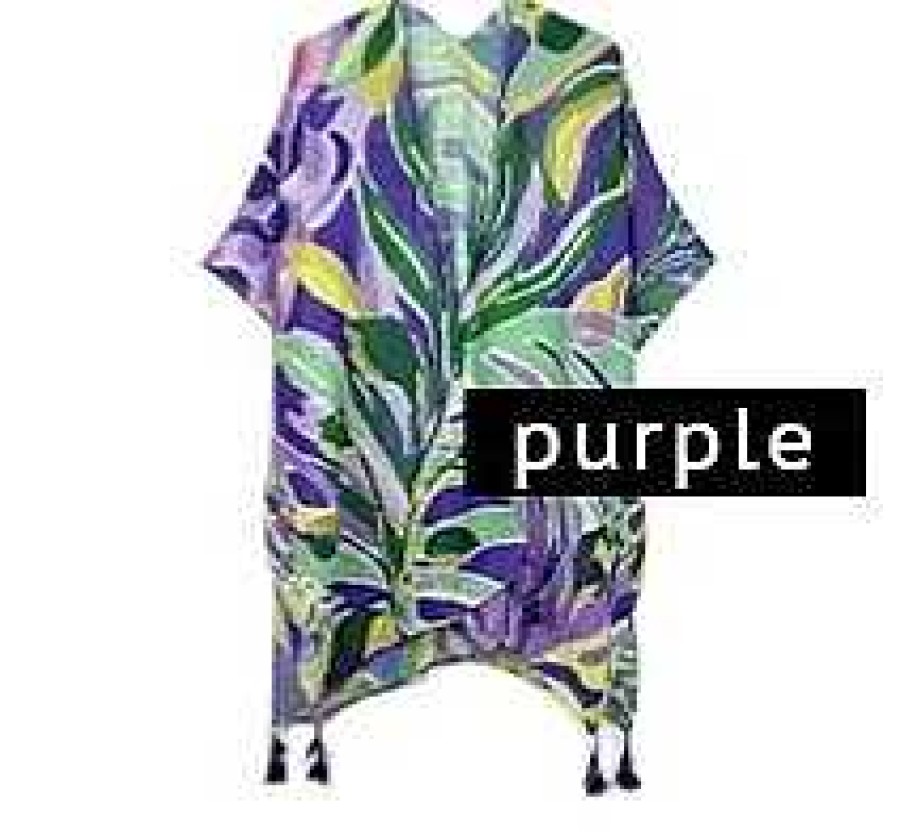 Clothing Prep Obsessed KW Kimonos | Floral Print Kimono - Purple