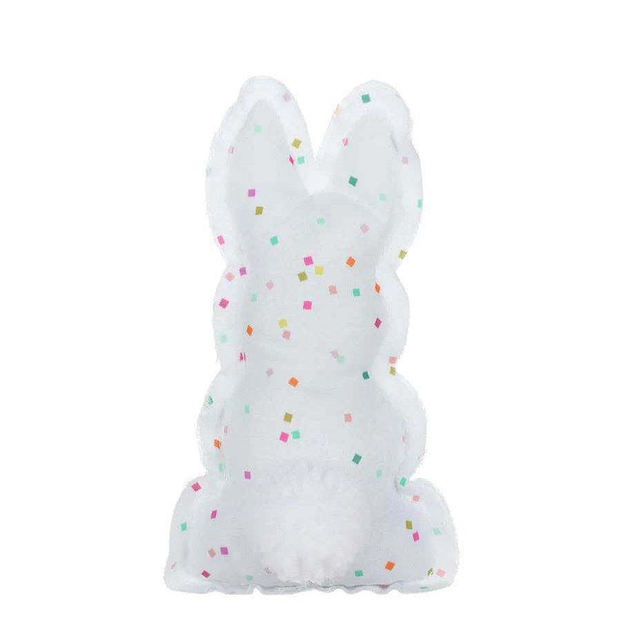 Home Decor Collins | White Confetti Decorative Bunny