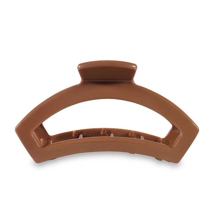 Accessories Teleties Hair Ties & Clips | Large Teleties Open Claw Clip - Caramel