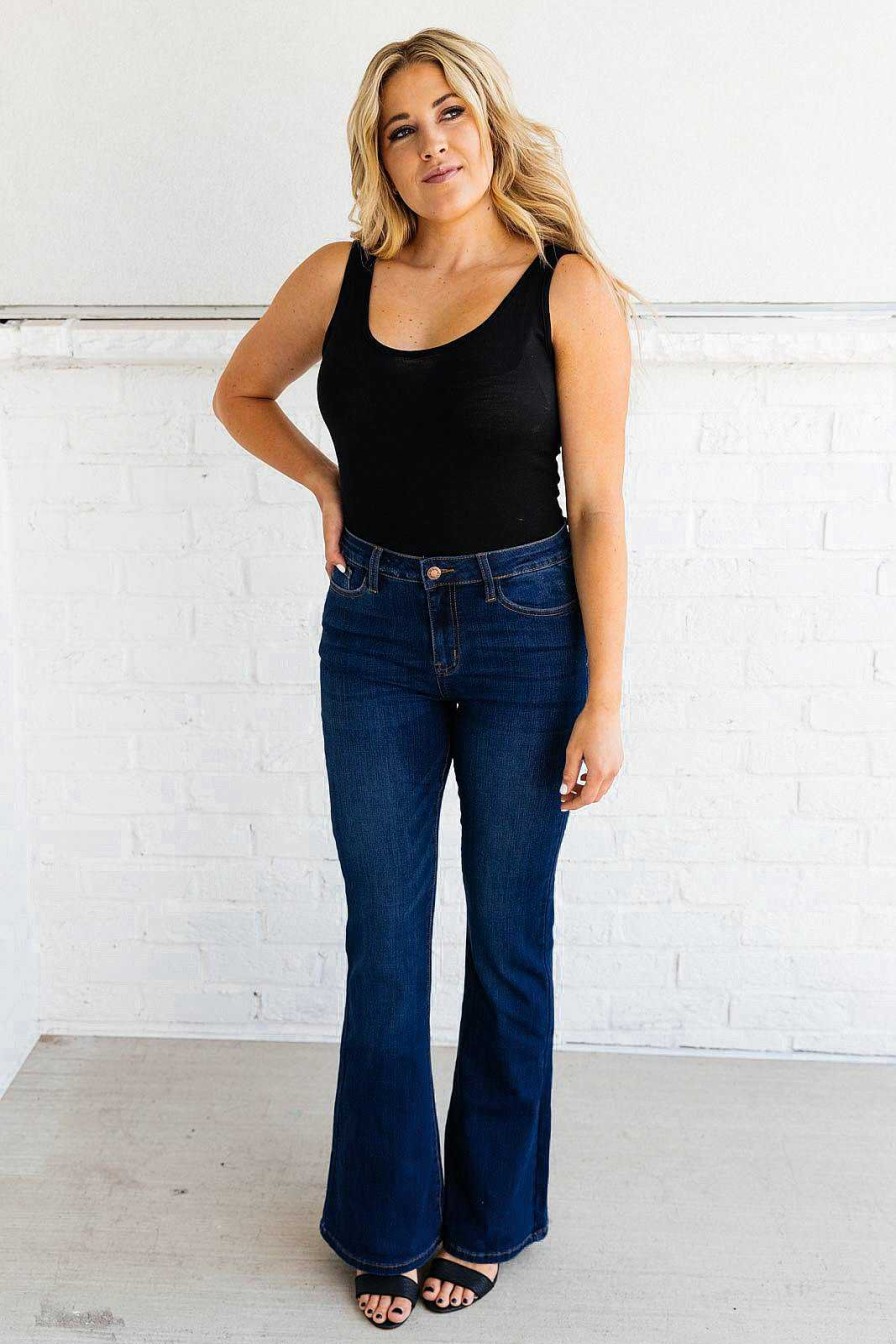 Clothing LH May Sale Denim | Throwback Flare Jeans By Judy Blue