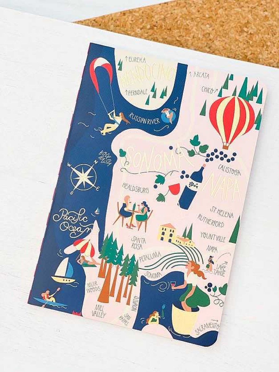 Home Decor Spartina | Northern California Ruled Notebook By Spartina