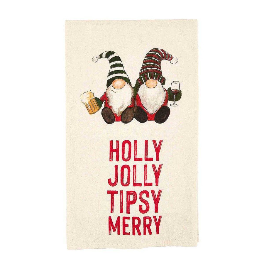 Home Decor Mud Pie | Christmas Drinking Towels By Mud Pie