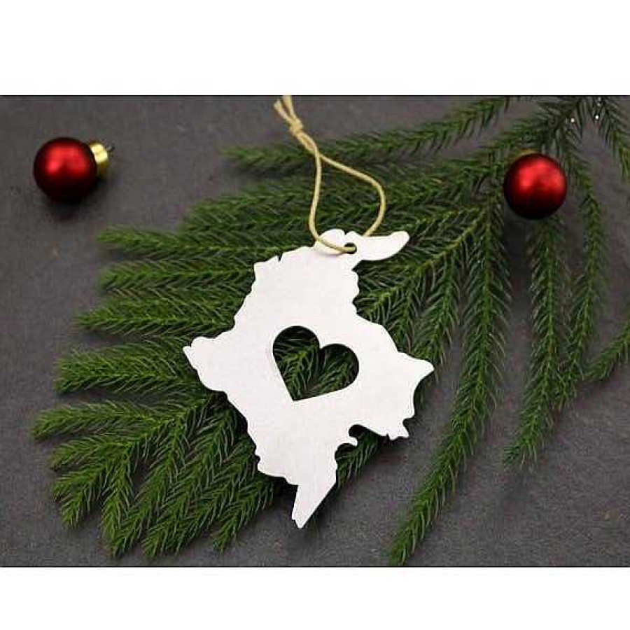 Home Decor Iron Maid Art | Custom Cut Region/Country Love Outline Ornament