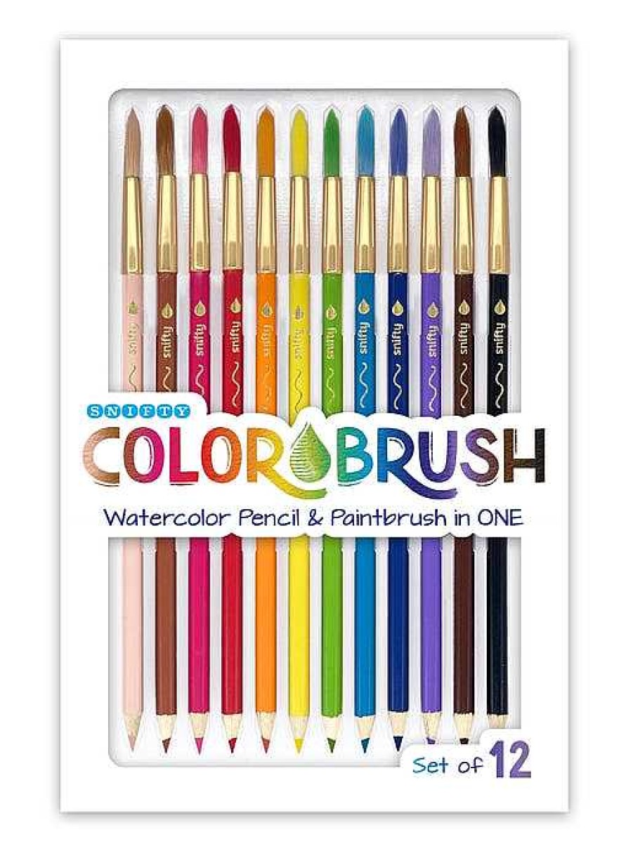 Home Decor Snifty | Colorbrush - Watercolor Pencil & Paintbrush - Set Of 12