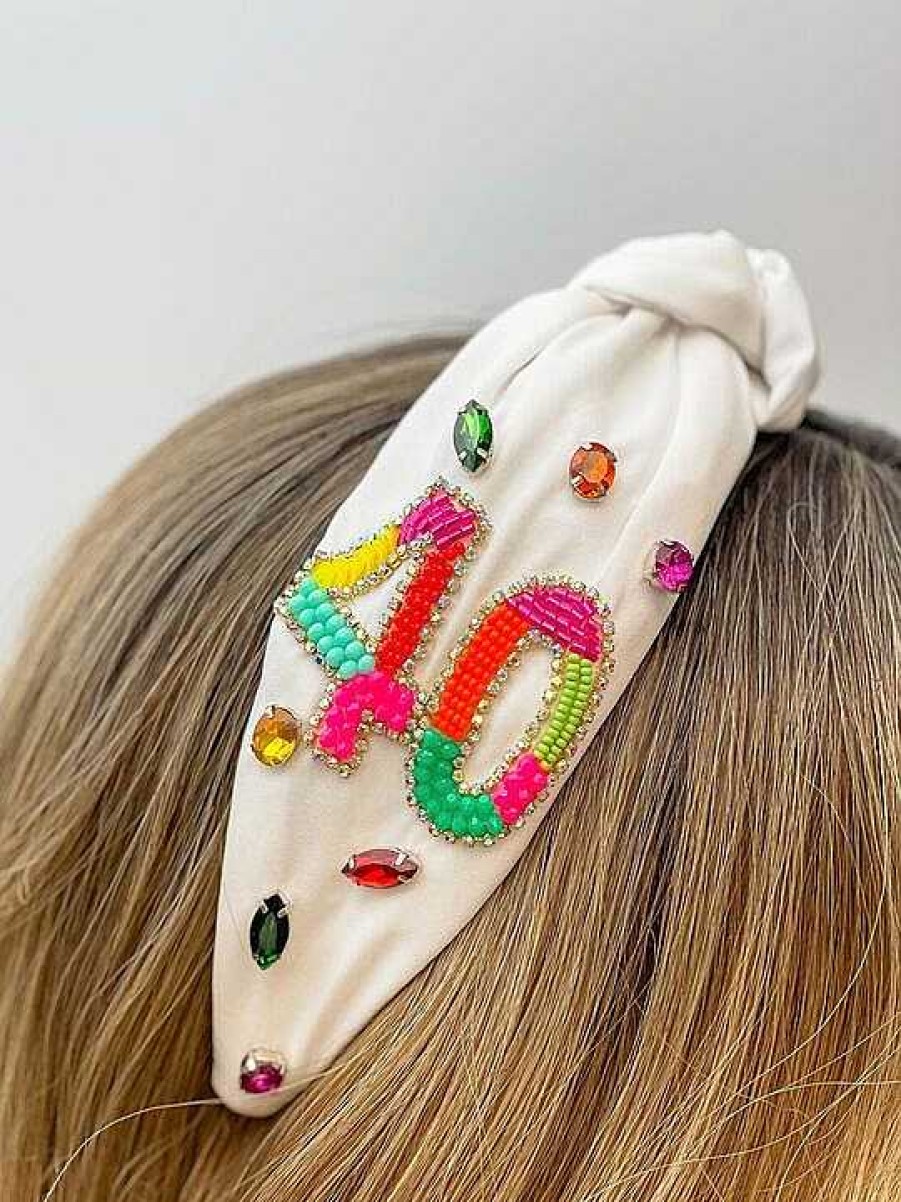 Accessories Prep Obsessed TL Headbands | Fabulous 40' Embellished Headband