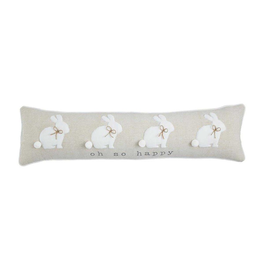 Home Decor Mud Pie | Carrot & Bunny Longe Applique Pillows By Mud Pie