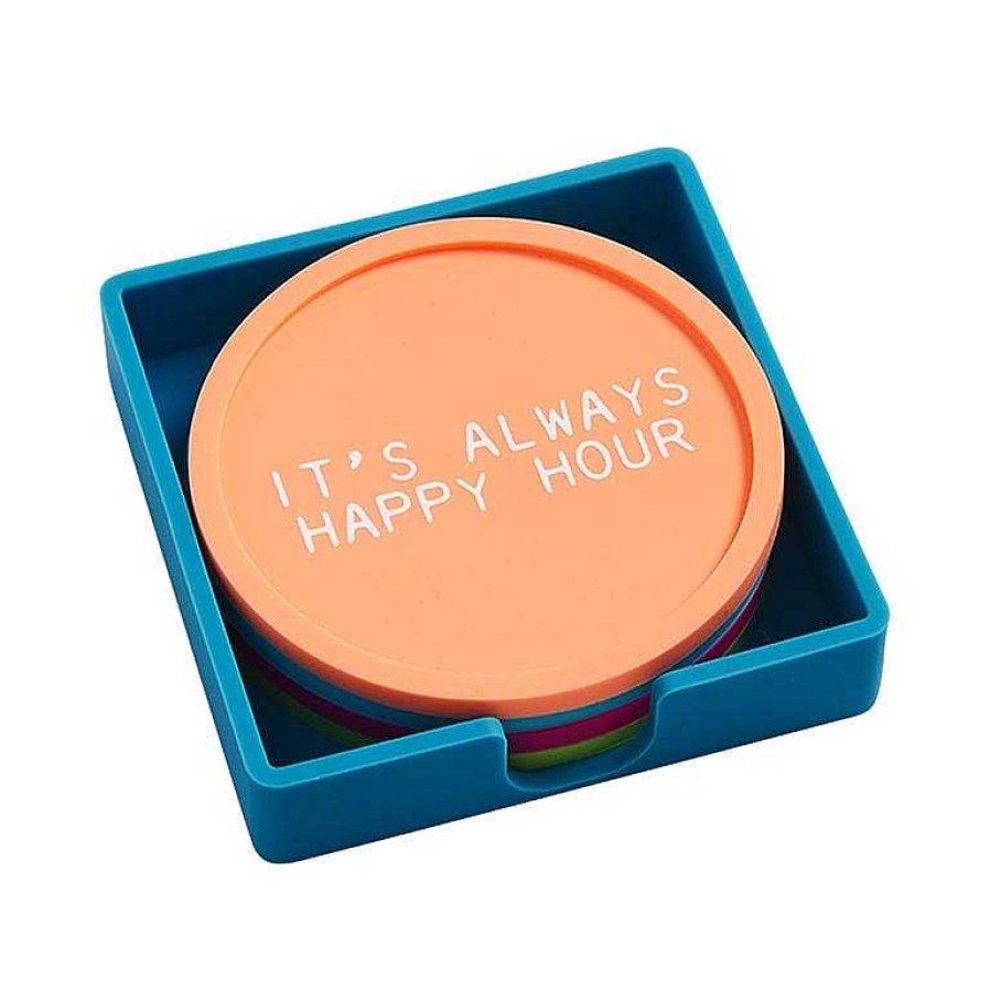 Home Decor Mud Pie | Pool Silicone Coaster Set By Mud Pie