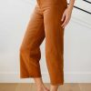 Clothing Ave Shops Denim | Briar High Rise Control Top Wide Leg Crop Jeans In Camel By Judy Blue