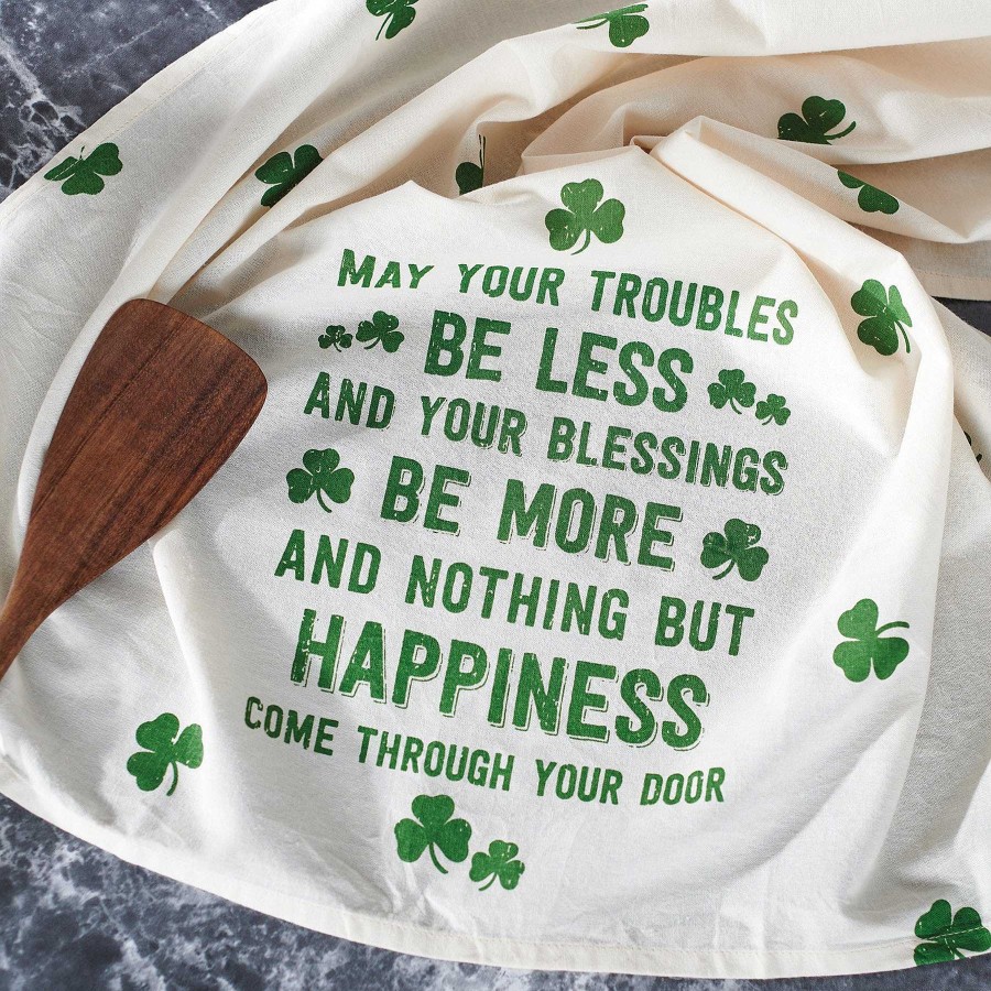 Home Decor Primitives By Kathy | Nothing But Happiness' St Patrick'S Kitchen Towel