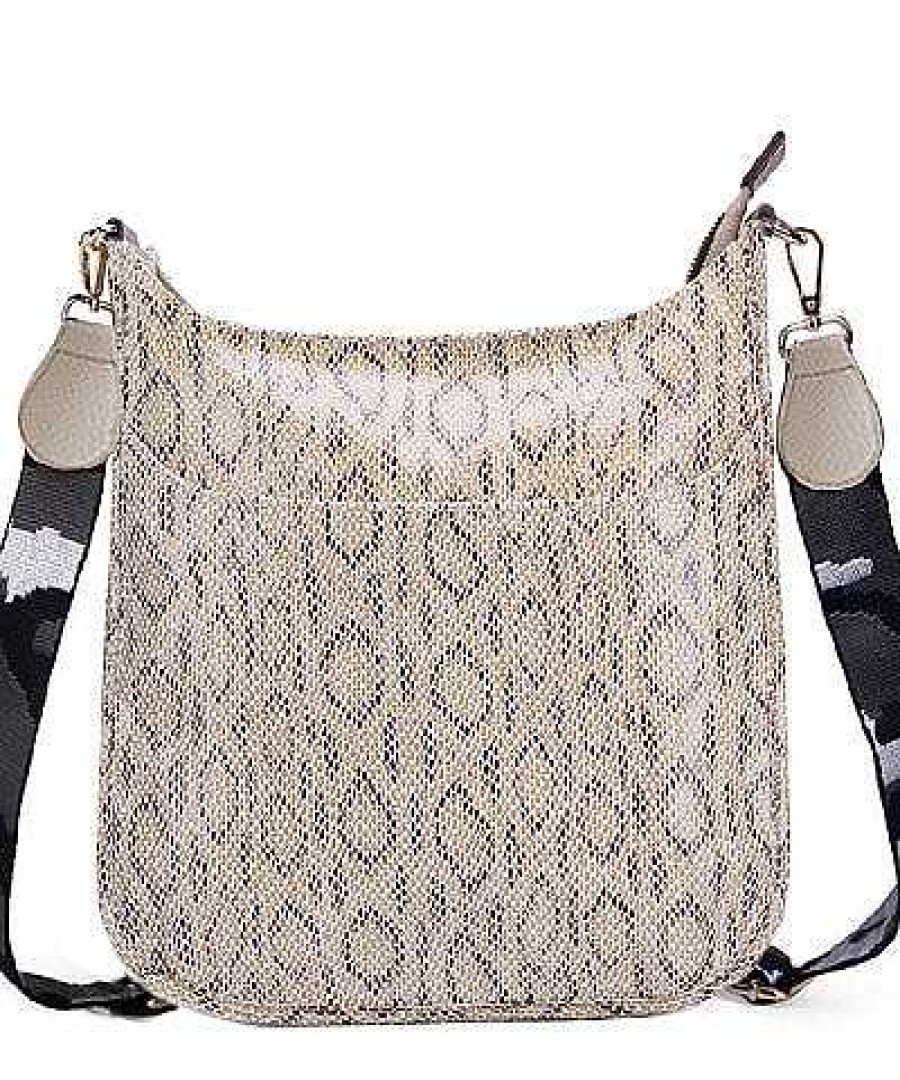 Accessories Prep Obsessed GS Crossbody Bags | Lyndsey Crossbody Hobo Bag - Snakeskin