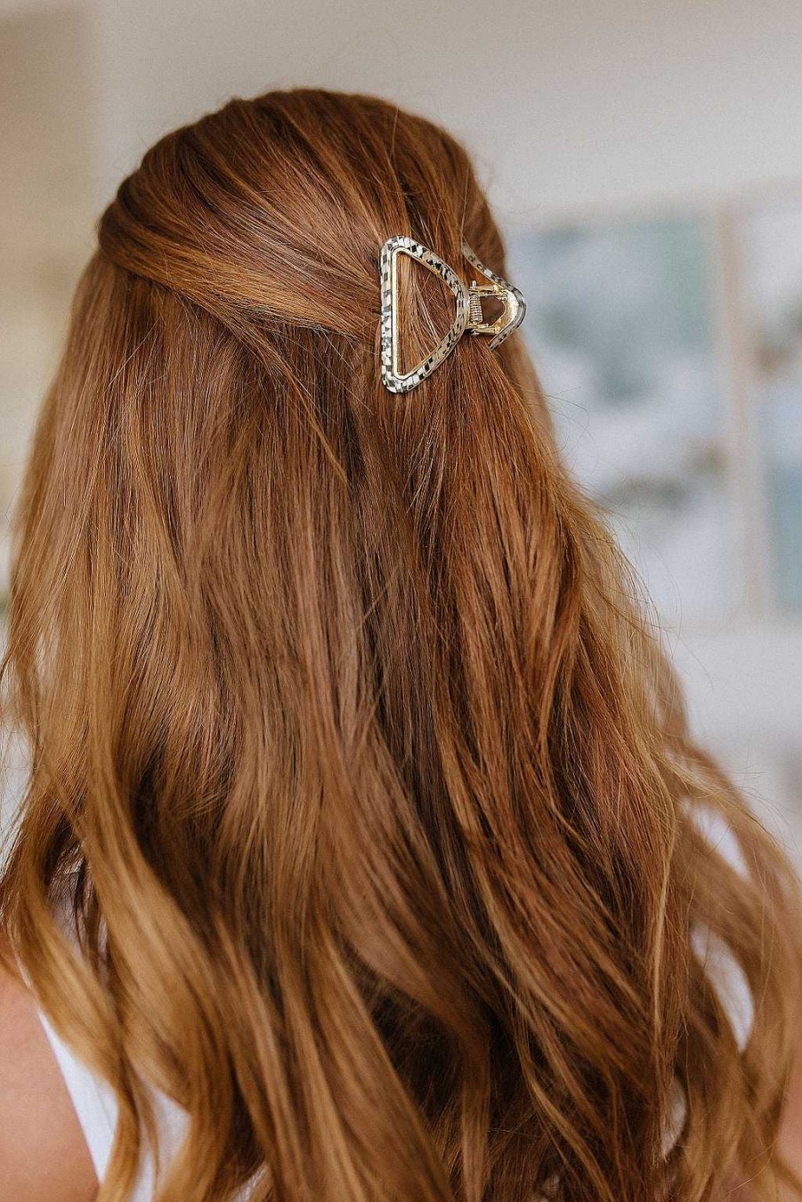 Accessories Ave Shops Hair Ties & Clips | Speckled Triangle Claw Clip (Ships In 1-2 Weeks)