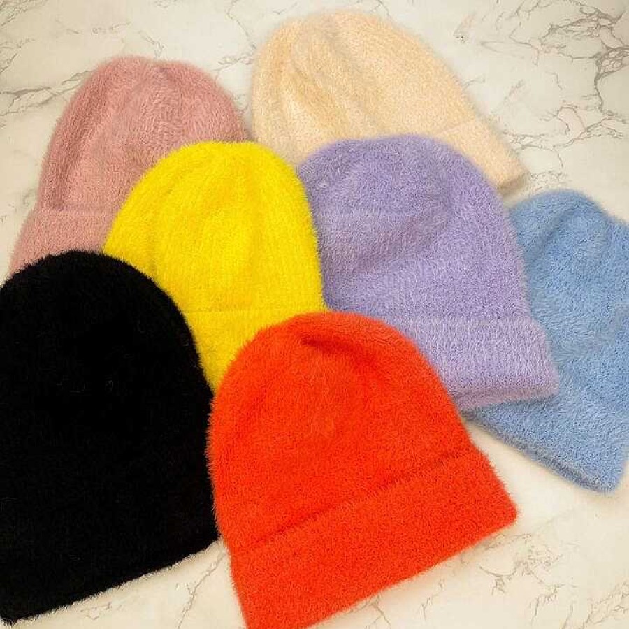 Accessories Prep Obsessed MIX Beanies | Fuzzy Solid Beanie - Choice Of Color