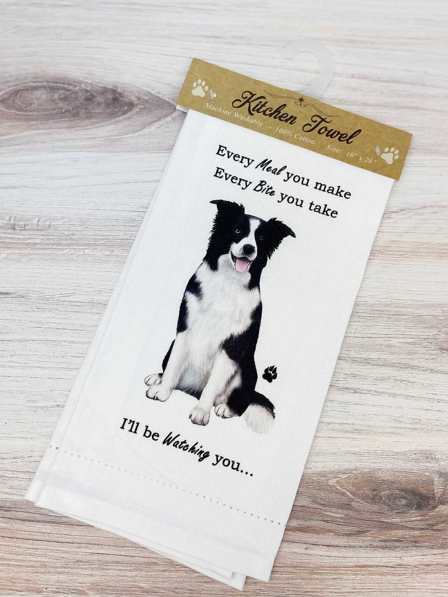 Home Decor E&S Pets | Border Collie Kitchen Towel