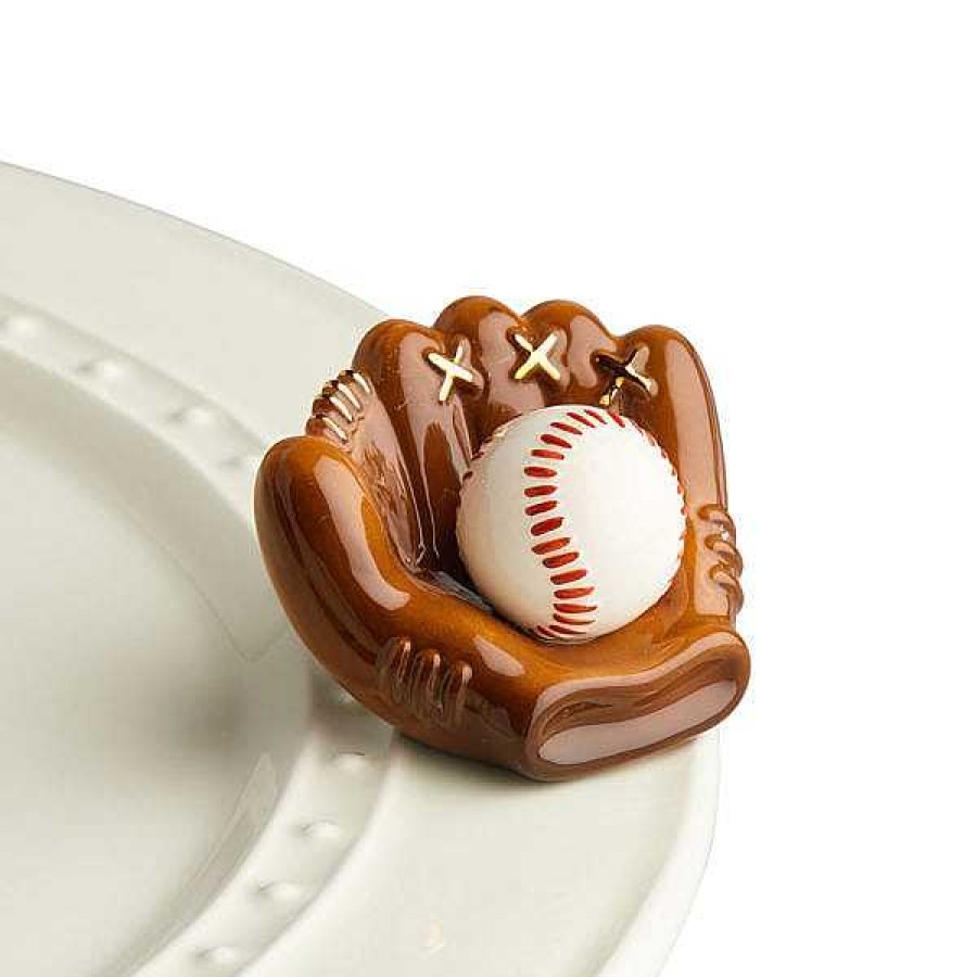 Home Decor Nora Fleming | Catch Some Fun Baseball Mini By Nora Fleming