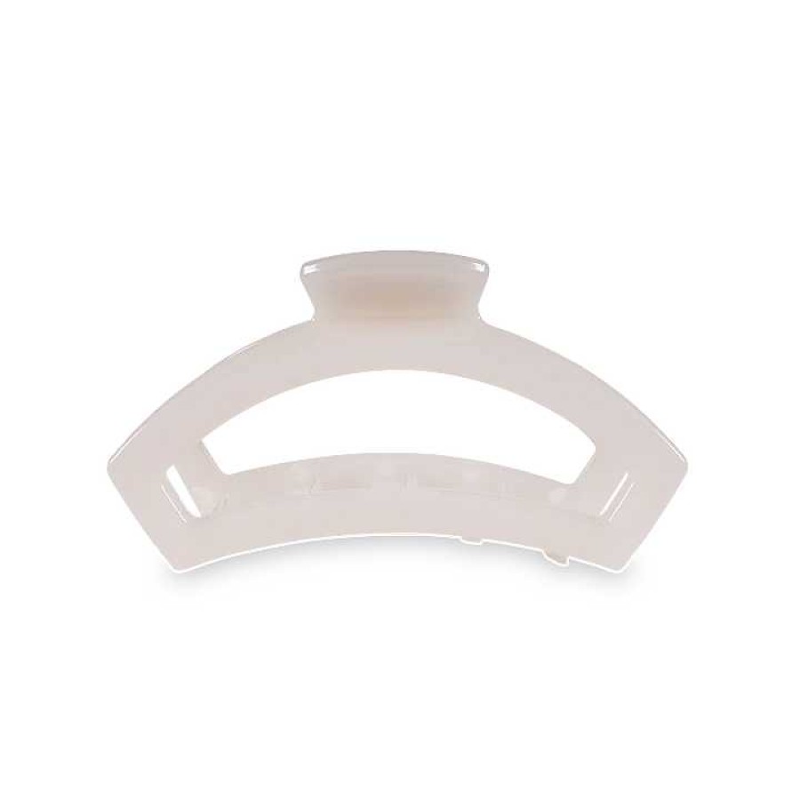 Accessories Teleties Hair Ties & Clips | Medium Teleties Open Claw Clip - Coconut White