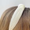 Accessories Prep Obsessed U&I Headbands | Pastel Gauzy Knotted Headband - White