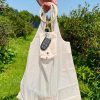 Accessories Prep Obsessed MONT Tote Bags | Reusable Tote Key Ring - Beige