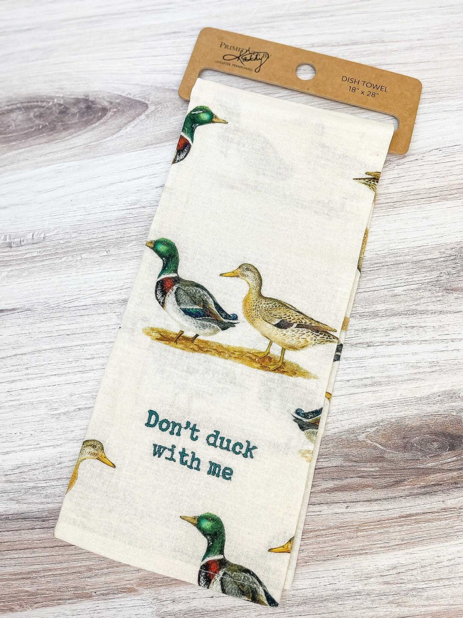 Home Decor Primitives By Kathy | Don'T Duck With Me' Kitchen Towel