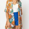 Clothing Prep Obsessed KW Kimonos | All Over Floral Print Kimono - Ivory