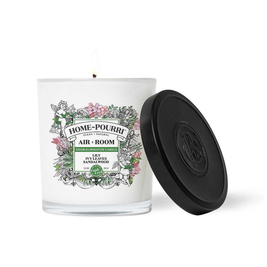 Shoes Poopourri | Lily Ivy Leaves Sandalwood Candle By Poo-Pourri