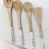 Home Decor Two's Company | Happiness Is Homemade Wooden Serving Spoons - Set Of 4