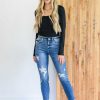 Clothing LDW Sale Denim | Kyla Destroyed Hi Waist Relaxed Fit By Judy Blue