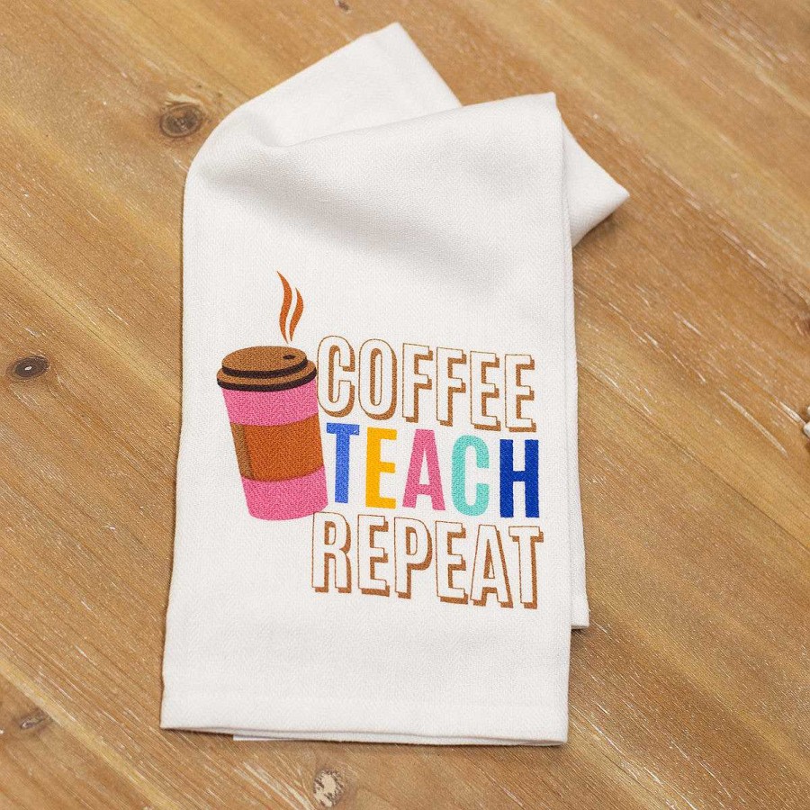 Home Decor The Royal Standard | Coffee, Teach, Repeat' Hand Towel